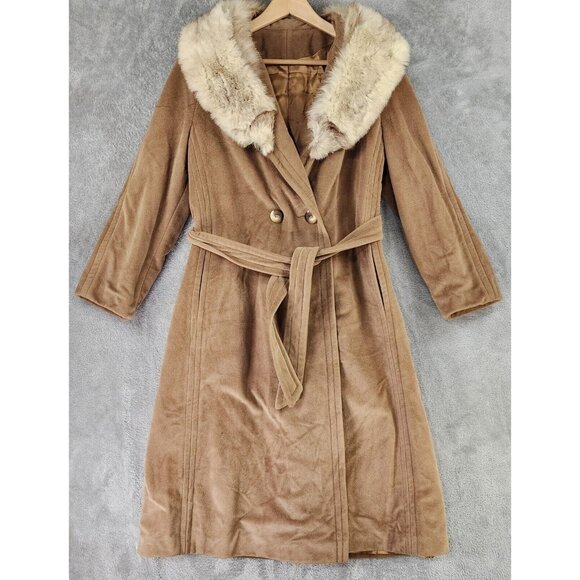 Kashmiraj by Elegant Fashions Jacket Womens Small Man Made Cashmere Vintage Coat - Picture 1 of 12